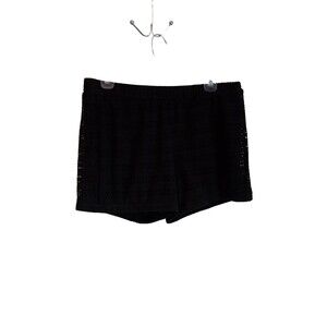 One 5 One Black eyelet lace‎ shorts